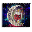 Unicorn Deadpool And Spiderman Avenger Love You To The Moon Galaxy Window Curtain