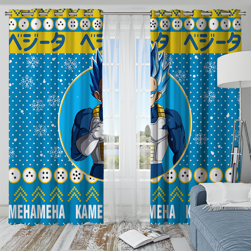 Vegeta Anime Window Curtain