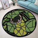 Victreebell Stained Glass Round Rug