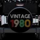 Vintage 1980 Birthday Jeep Car Spare Tire Cover
