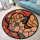 Vulpix Stained Glass Round Rug