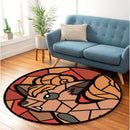 Vulpix Stained Glass Round Rug