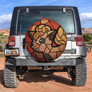 Vulpix Stained Glass Car Spare Tire Cover
