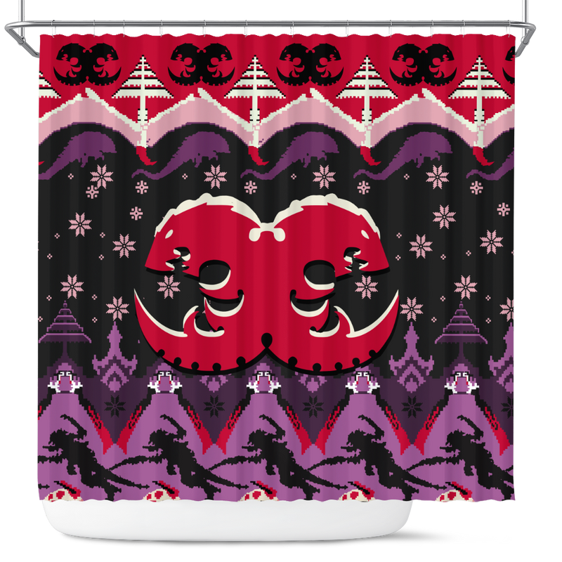 Warhammer 40k Tyranids Anime Christmas Shower Curtain