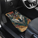 Wolf Hippie Aztec Car Floor Mats