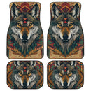 Wolf Hippie Aztec Car Floor Mats