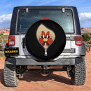 Funny Yosemite Sam Looney Tunes Middle Finger Zipper Jeep Car Spare Tire Cover
