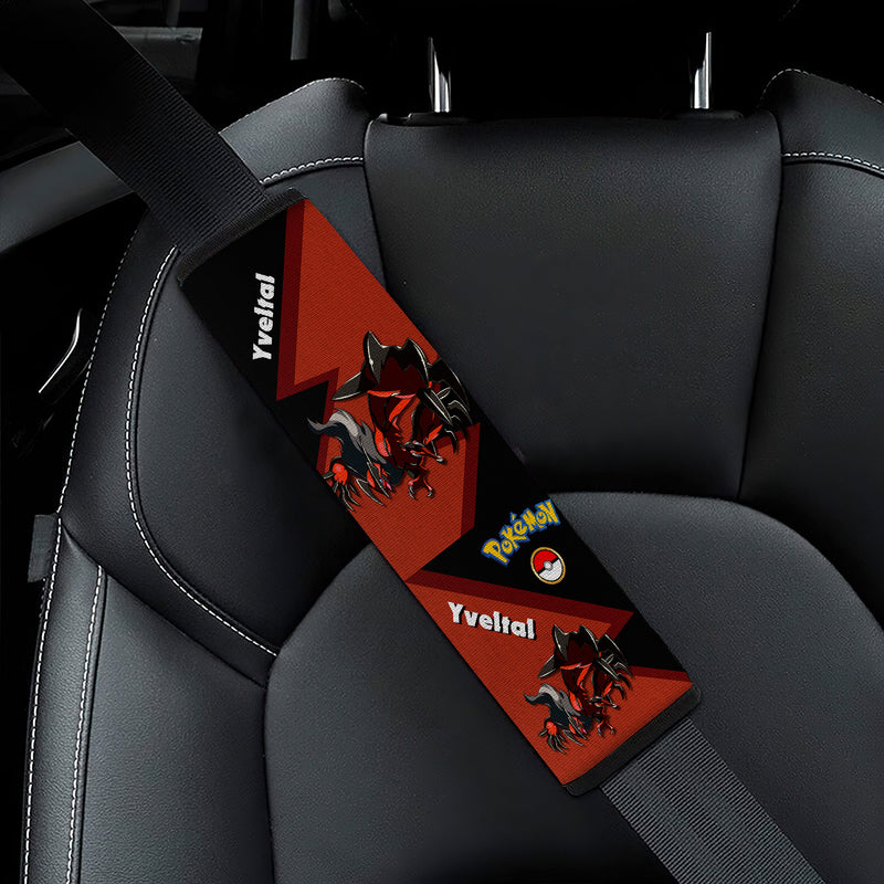 Yveltal Pokemon Car Seat Belt Cover Custom Car Accessories