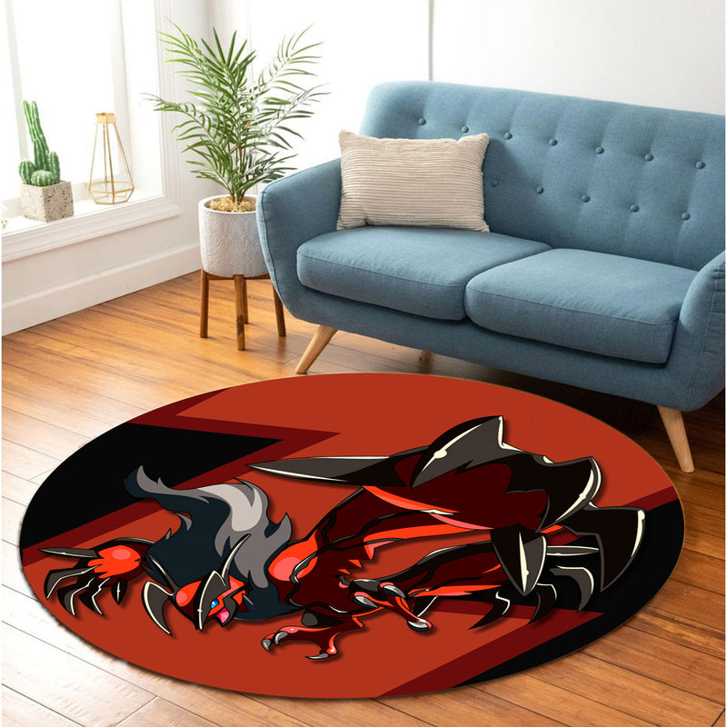 Yveltal Pokemon Round Carpet Rug Bedroom Livingroom Home Decor