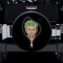 Funny Zoro One Piece Middle Finger Zipper Jeep Car Spare Tire Cover