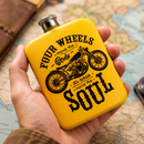 Yellow Four Weels Adventure Hip Flask