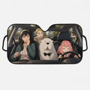 Family X Funny Driving Anya Loid Yor Dog Anime Custom Car Windshield Sunshades