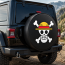 Straw Hat Pirates Flag Custom One Piece Anime Car Spare Tire