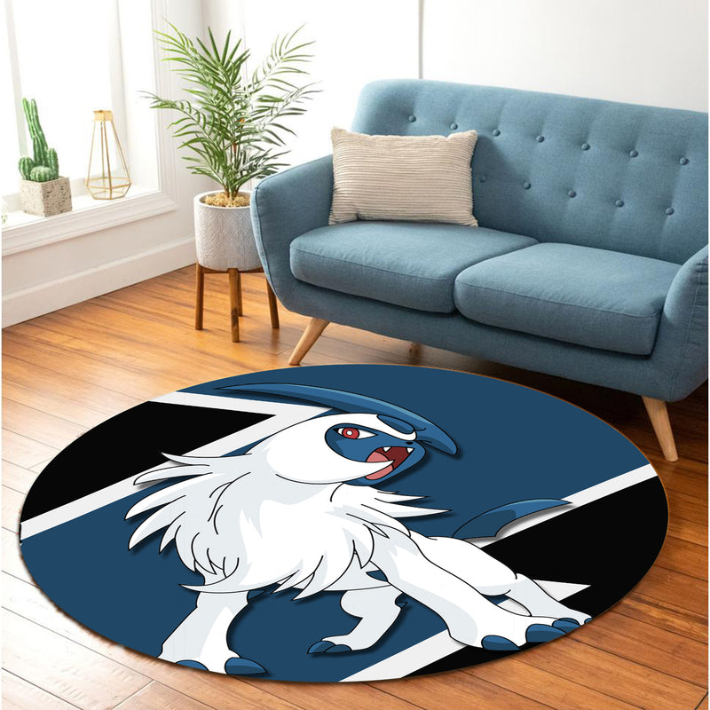 Absol Pokemon Round Carpet Rug Bedroom Livingroom Home Decor