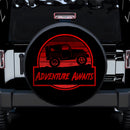 Vintage Jeep Adventure Awaits Red Car Spare Tire Cover