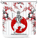 Akaza Demon Slayer Anime Japan Style Shower Curtain