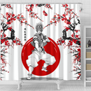 Akaza Demon Slayer Anime Japan Style Shower Curtain