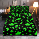 Alien Green Quilt Bed Sets