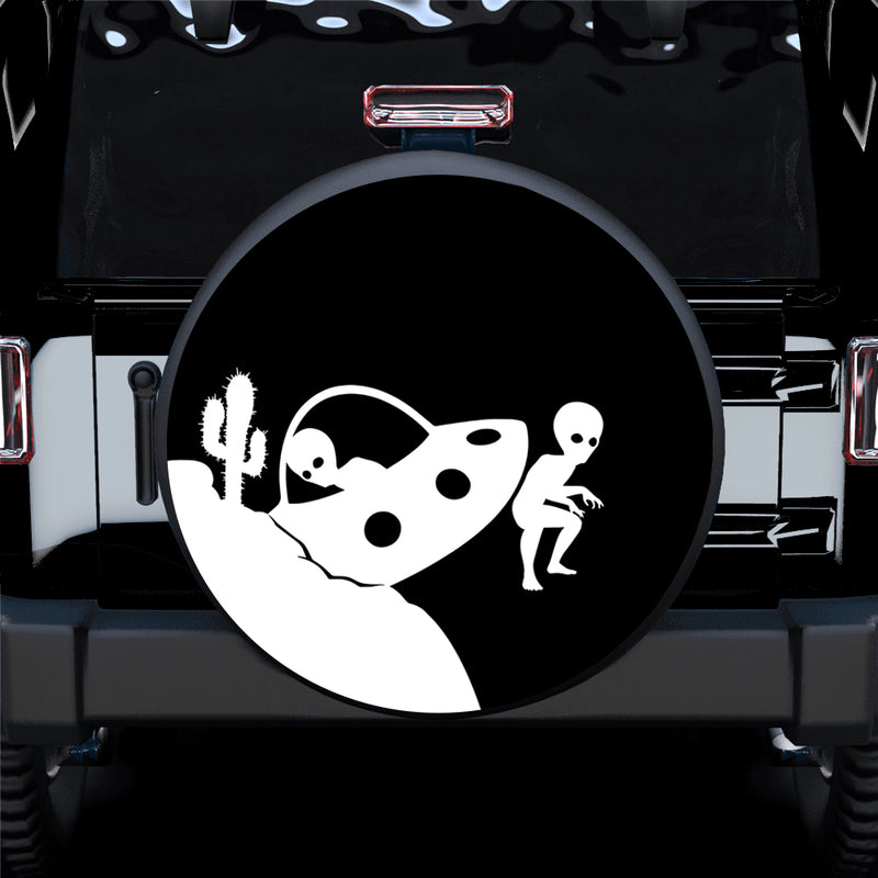 Alien Funny Car Spare Tire Covers Gift For Campers