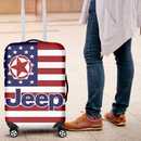 American Flag Jeep Luggage Cover Suitcase Protector