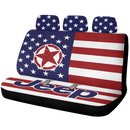 American Flag Jeep Car Back Seat Covers