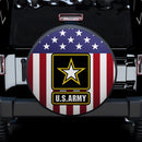 American Flag U.S Army Car Spare Tire Cover