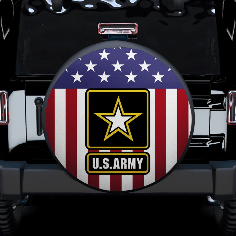 American Flag U.S Army Car Spare Tire Cover