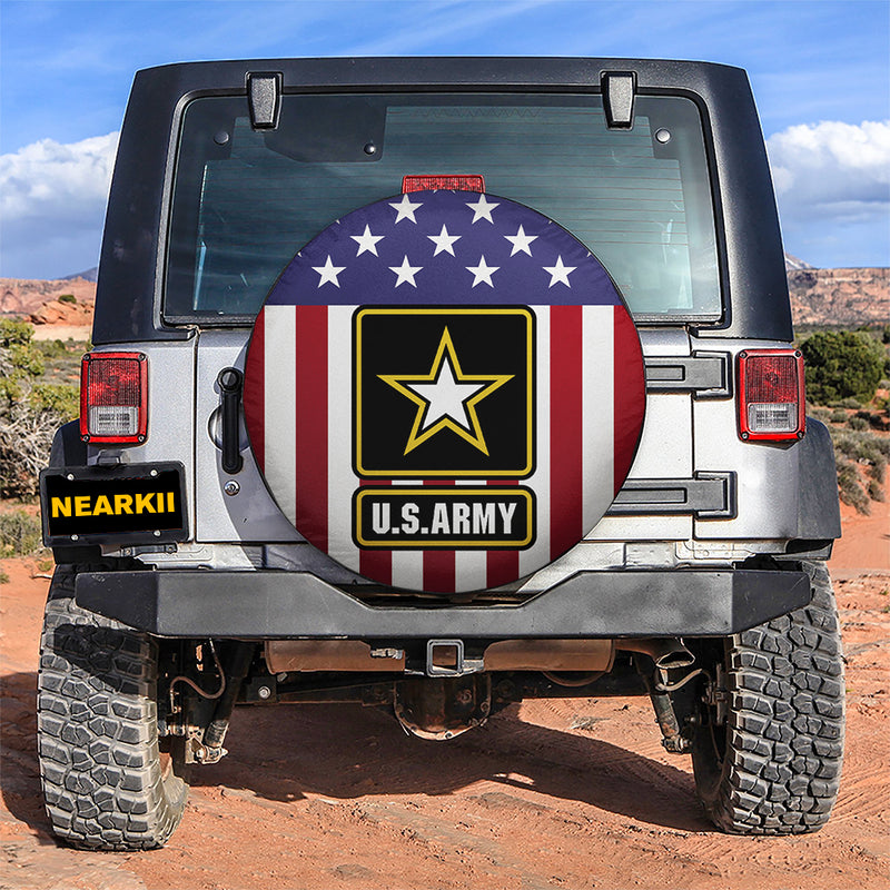 American Flag U.S Army Car Spare Tire Cover