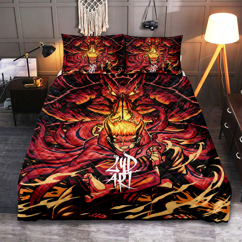 Anime Kurama Baryon Mode Quilt Bed Sets