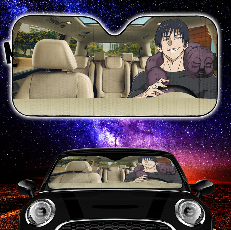 Toji Jujutsu Kaisen Anime Car Auto Sunshades
