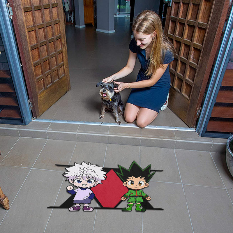 Hunter X Hunter Anime Custom Shape Rubber Doormat Home Decor