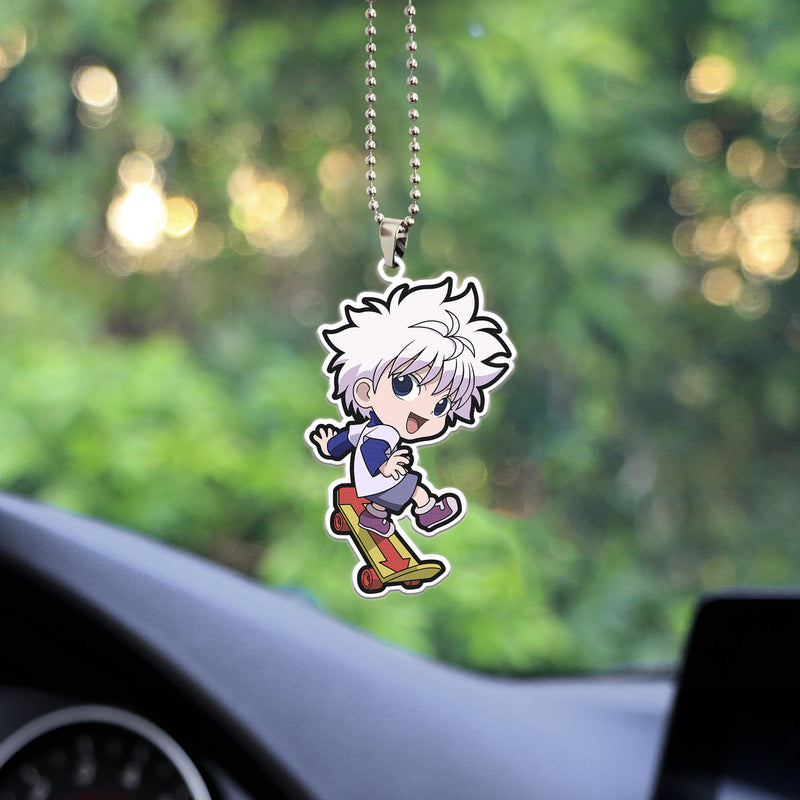 Killua Hunter X Hunter Anime Car Ornament Custom Car Accessories Decorations