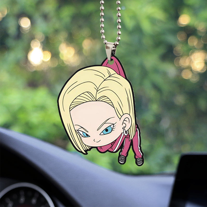 Android 18 Dragon Ball Car Ornament Custom Car Accessories Decorations