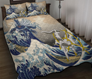 Arceus Vs Dialga The Great Wave Quilt Bed Sets