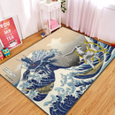Arceus Vs Dialga The Great Wave Rectangular Area Rug