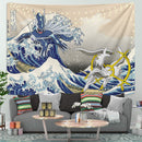 Arceus Vs Dialga The Great Wave Tapestry Room Decor
