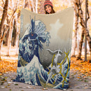 Arceus Vs Dialga The Great Wave Premium Blanket