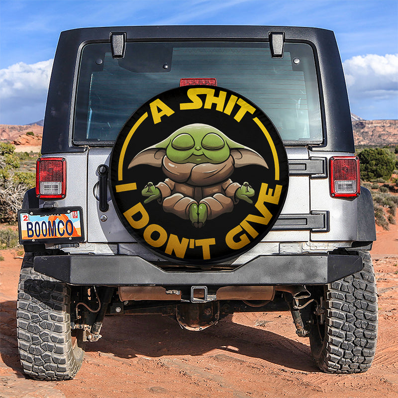 Baby Yoda Dont Give A Sh Car Spare Tire Covers Gift For Campers
