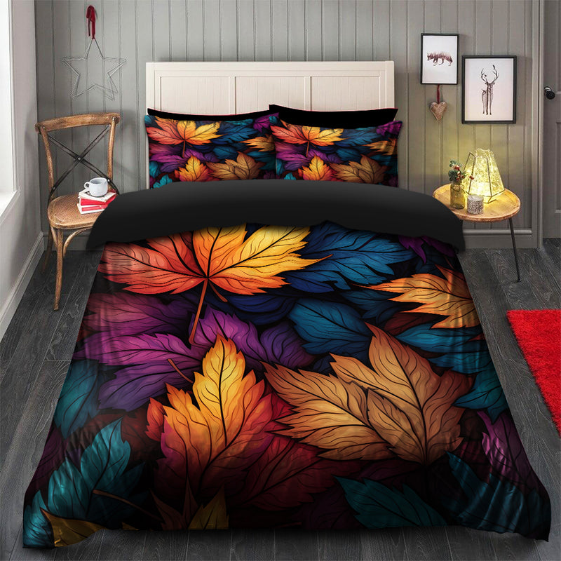Autumn Leaf Bedding Set Duvet Cover And 2 Pillowcases