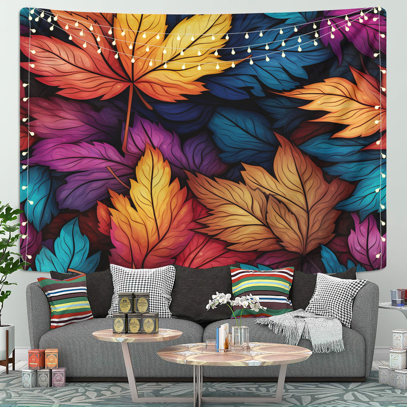 Autumn Leaf Colorfull Tapestry Room Decor