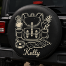 Personalized Hiking Backpack Car Spare Tire Cover