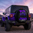 Purple Jeep Girl Car Spare Tire Cover