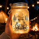 Personalized Husband And Wife Adventure Partners For Life Mason Jar Light