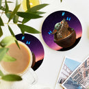 Baby Yoda Galaxy Butterfly Ceramic Drink Coasters