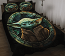 Yoda Stained Glass Quilt Bed Sets