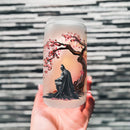 Batman Cherry Blossom Japan Style Glass Can