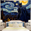 Batman Starry Night Tapestry Room Decor