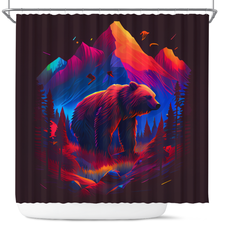 Bear Mountain Shower Curtain