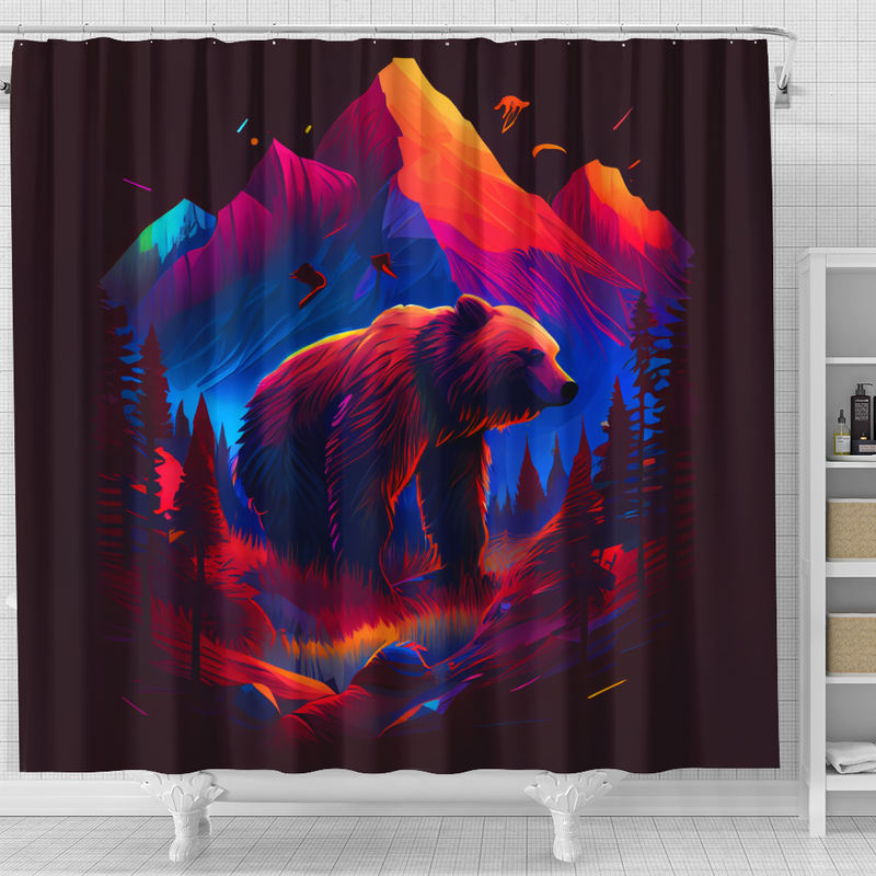 Bear Mountain Shower Curtain