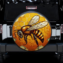 Honey Bee Cartoon Car Spare Tire Cover